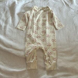 Monica + Andy cotton onesie